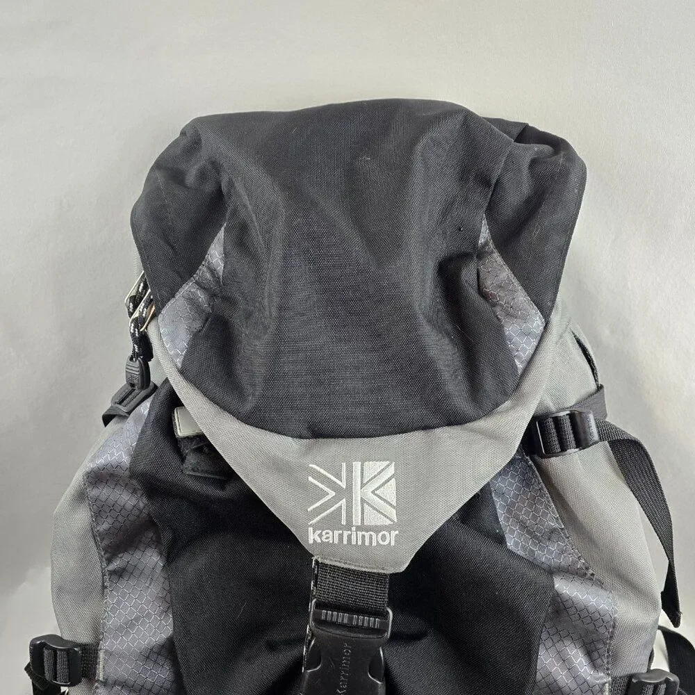 Karrimor H2O Wind Tunnel Black Grey Hiking Large Rain Cove Rucksack Backpack